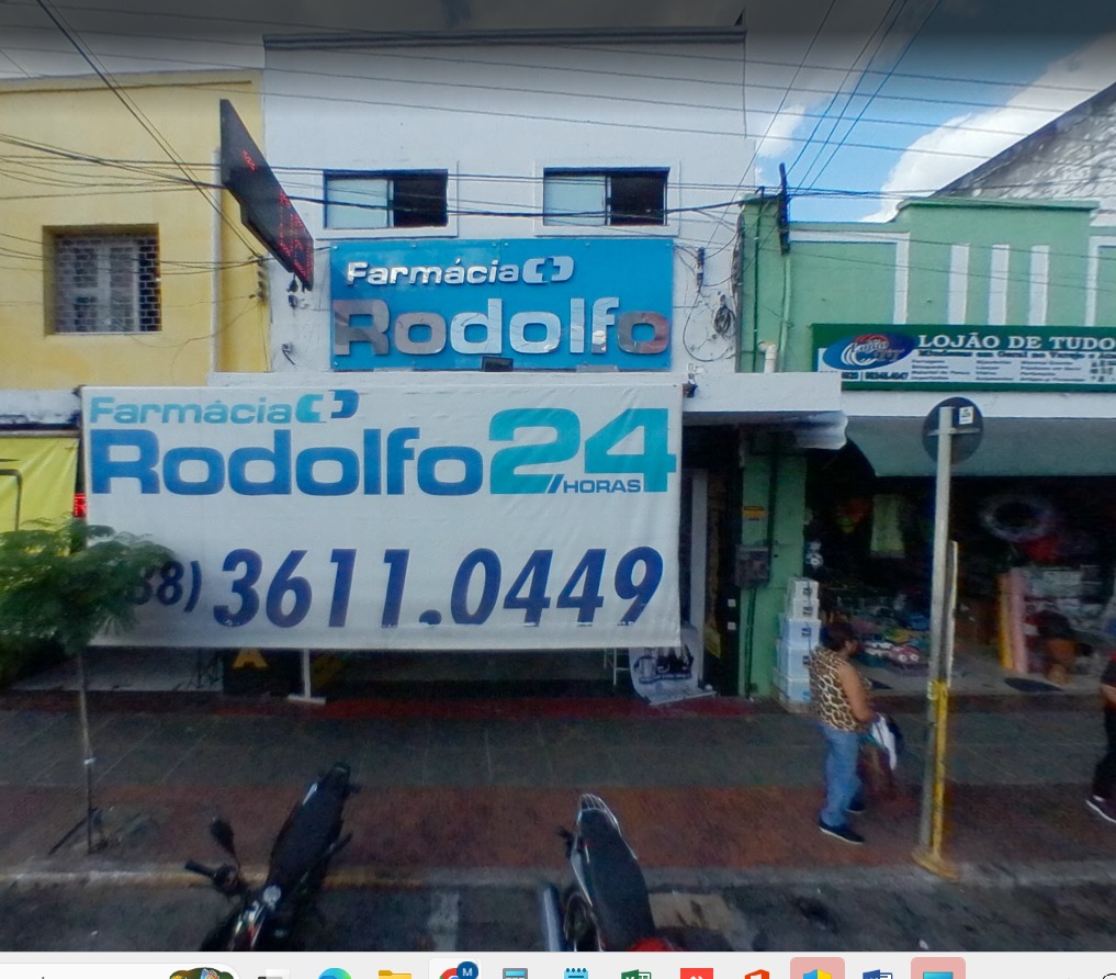 Fachada da Farmácia Rodolfo